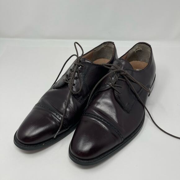 Joseph Abboud Burgundy Leather Dress Shoes (Size 11) - Picture 1 of 11